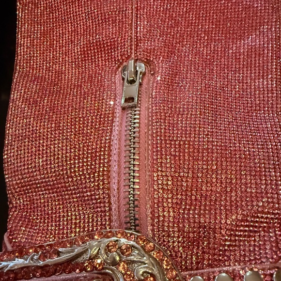 (Out of Stock Online) Dolls Kill-Pink SHERIFF Shine Knee High Cowboy Boots - Picture 7 of 16